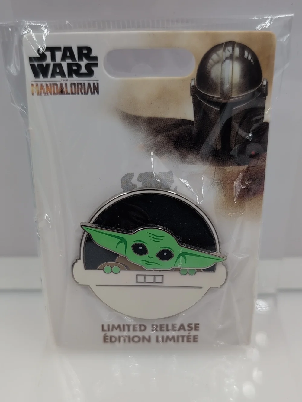 Disney Star Wars Grogu Enamel Pin - Green, Black, White C65